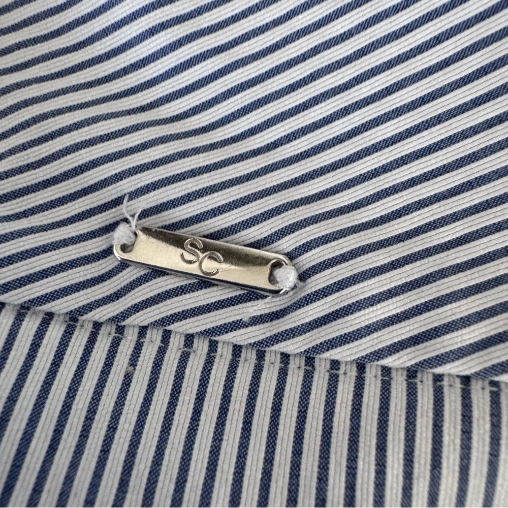 SC&CO Comfortable Stretch Double Wraparound Skort - Striped Blue & White - Picture 5 of 9